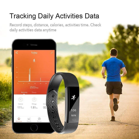 SmartFit Slim Aktivitetsarmband med Extra Band – Hälsospårning i Stilren Design