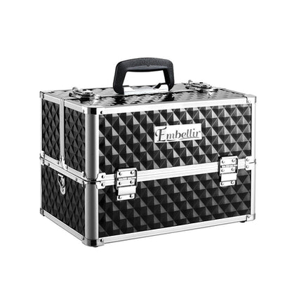 Embellir Portabel Smink- & Skönhetsväska – Diamond Black