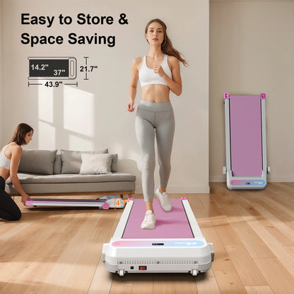 Löpband för hemmabruk– Under Desk Treadmill med Bluetooth & 5-läges lutning