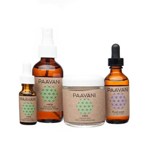 Vata Skincare Ritual – Ayurvedisk Ansiktsvård för Torr & Känslig Hud