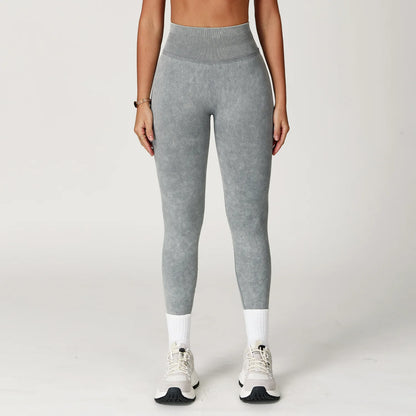 Sand-Washing Booty Leggings – Formande Komfort med Stilren Textur