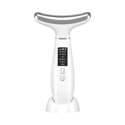 IceGlow Pro – 6-i-1 Ansikts- & Nackmassager med Kyla, EMS & LED-ljus