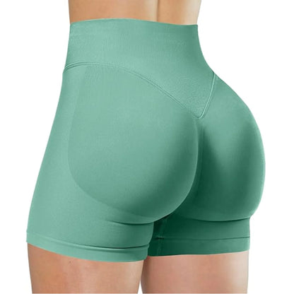 Booty Sculpt Shorts – Sömlösa, Högmidjade Träningsshorts för Sommarens Alla Pass