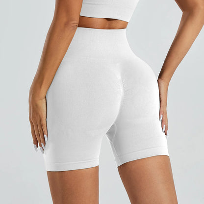 Booty Sculpt Shorts – Sömlösa, Högmidjade Träningsshorts för Sommarens Alla Pass