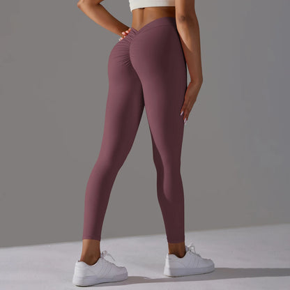 Back V Booty Leggings – Skulpterande Träningstights med Push-Up Effekt