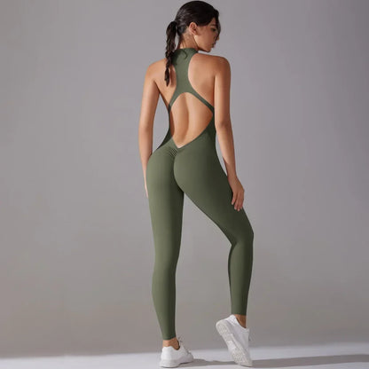 Seamless Yoga Jumpsuit – Skulpterande Komfort & Stil i Ett