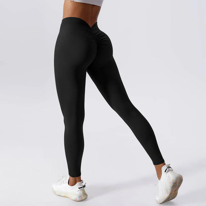 Back V Booty Leggings – Skulpterande Träningstights med Push-Up Effekt