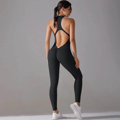 Seamless Yoga Jumpsuit – Skulpterande Komfort & Stil i Ett
