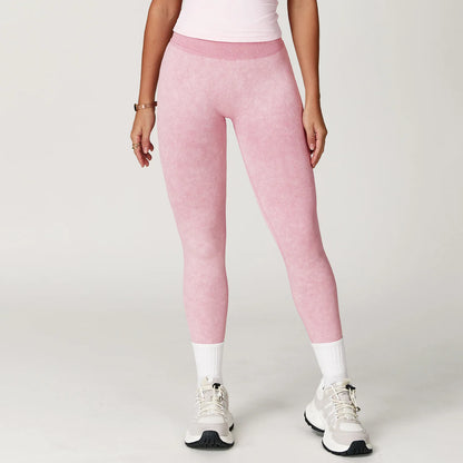 Sand-Washing Booty Leggings – Formande Komfort med Stilren Textur