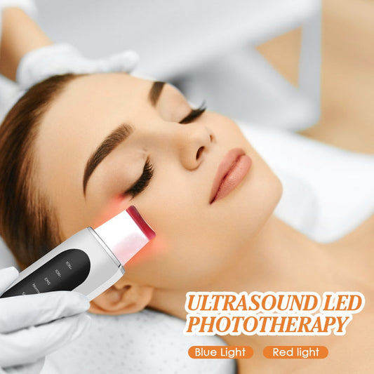 Ultrasonic Skin Scrubber – EMS Lifting & Djuprengörande Ansiktspeeling