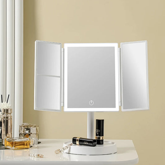 LED sminkspegel med Touch och 3 Toner – Modern Design med Bakgrundsbelysning
