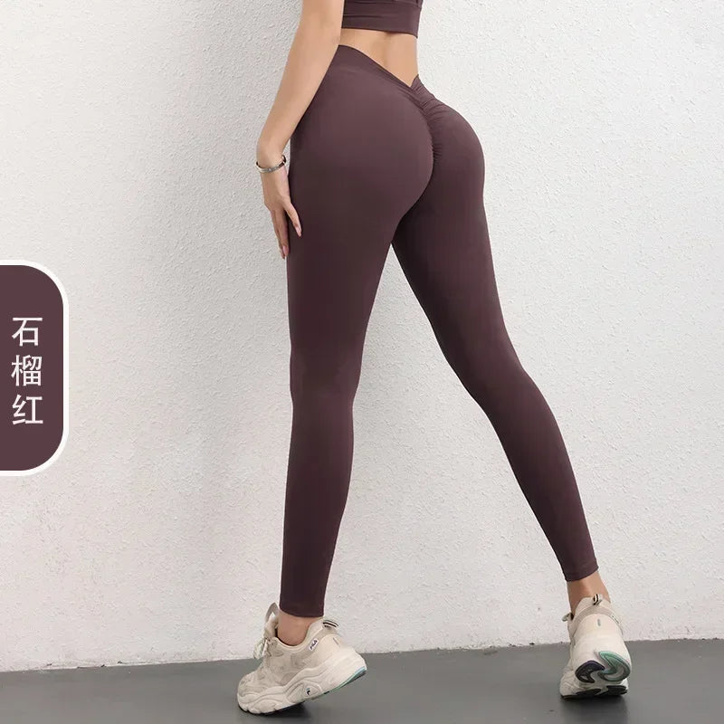 Sculpting V-Back Ruched Leggings – Lyft, Forma &amp; Rör dig fritt
