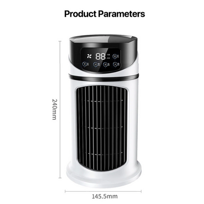 Mini Portabel Luftkylare – 3-i-1 Fläkt, Kylning & Luftfuktare (USB)