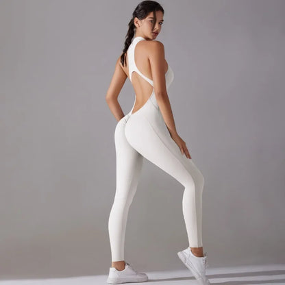 Seamless Yoga Jumpsuit – Skulpterande Komfort & Stil i Ett