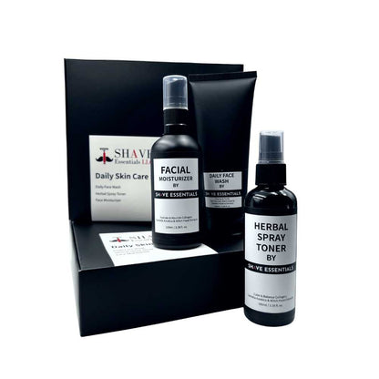 Daily Skin Care Kit – Komplett Hudvårdsrutin med Rengöring, Toner & Fuktkräm