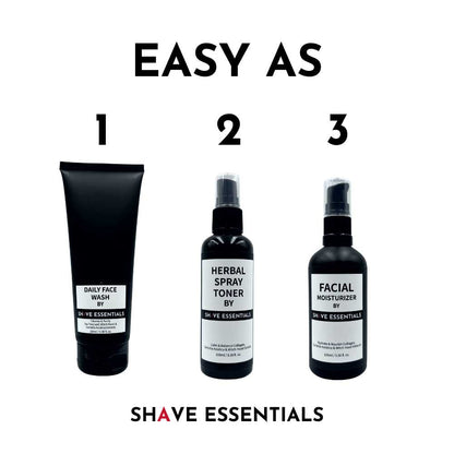 Daily Skin Care Kit – Komplett Hudvårdsrutin med Rengöring, Toner & Fuktkräm