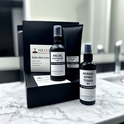 Daily Skin Care Kit – Komplett Hudvårdsrutin med Rengöring, Toner & Fuktkräm