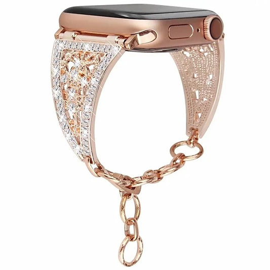 Apple Watch för  Women Diamond Band– Lyxig Design i Roséguld