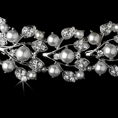 Halsband-Bridal Wedding Crystal Pearl Set – Elegans för Din Stora Dag