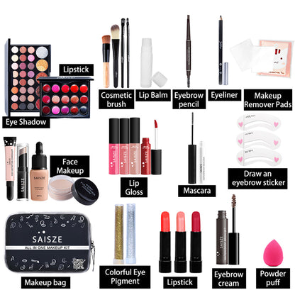 Makeup Set for Women – 27-delars komplett kit med ögonskuggor & tillbehör
